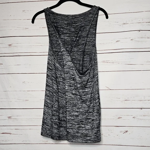 Rag & Bone Jeans Black Heather Twist Back Sleeveless Top - Picture 2 of 9